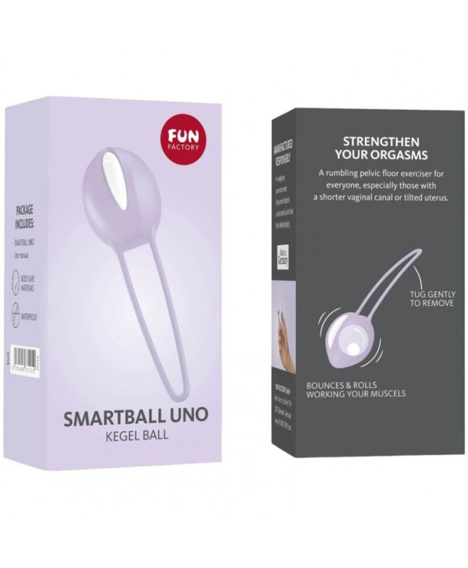 FUN FACTORY - SMARTBALL UNO PELVIC BALL WHITE / PASTEL LILAC 4