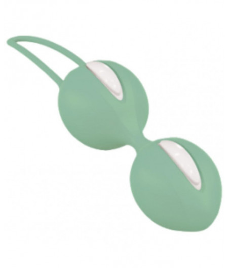 FUN FACTORY - SMARTBALLS DUO PELVIC BALLS WHITE / GREEN PISTACHIO