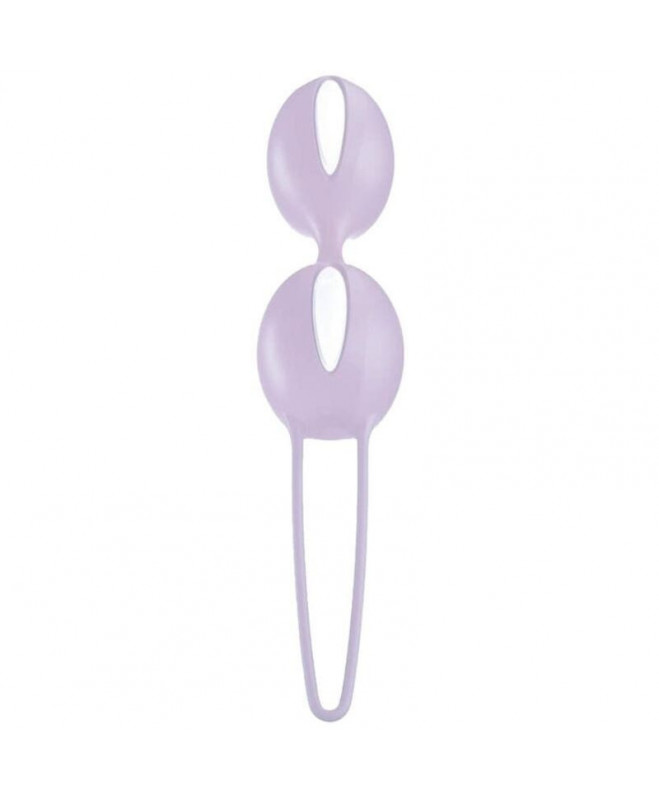 FUN FACTORY - SMARTBALLS DUO PELVIC BALLS WHITE / PASTEL LILAC 2