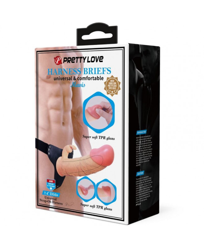 PRETTY LOVE - MAVIS DIRBAI UNIVERSALIEJI TRIUKŠČIAI SU DILDO 19 CM NATURAL 9