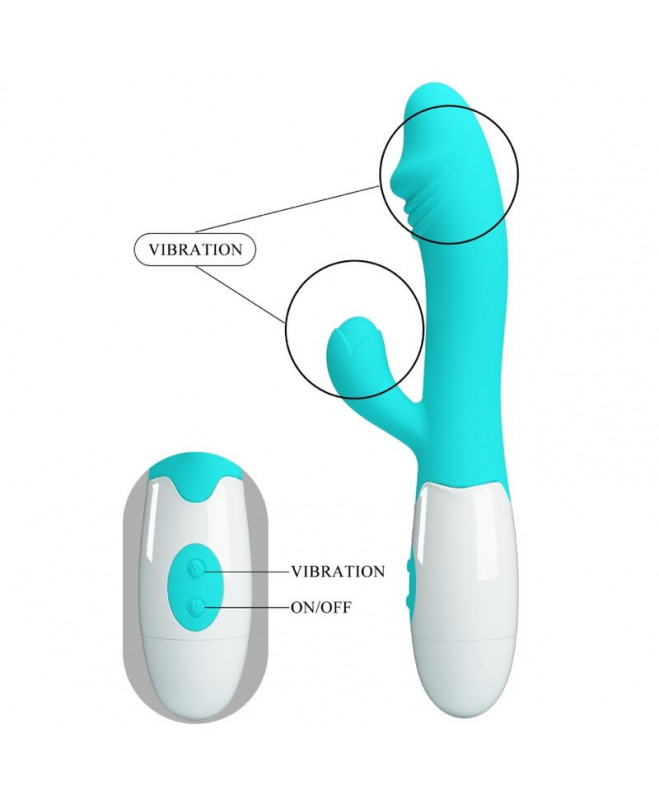 PRETTY LOVE - SNAPPY G-SPOT VIBRATOR AQUA GREEN 7