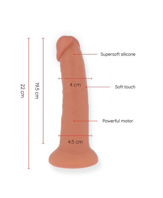 ONINDER – DIDELIS BOGOTÃÂ VIBRATORIAUS DILDO 9 GEIČIŲ NATURAL 22 CM -O- 4,5 CM - NEMOKAMA PROGRAMĖ 4