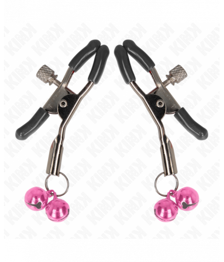 KINK - DOUBLE BELL NIPPLE CLAMP PINK 6 CM