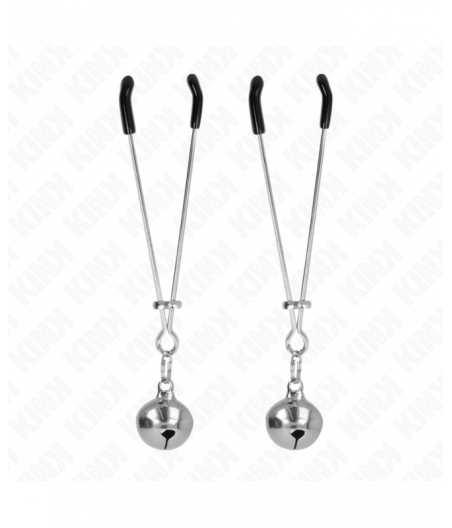 KINK - THIN BELL NIPPLE CLAMPS SILVER 7 CM