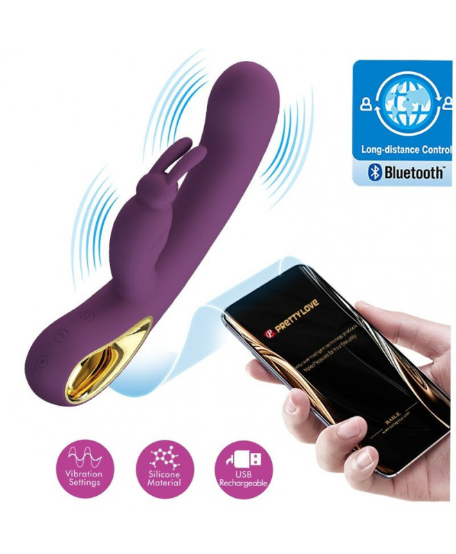 PRETTY LOVE – LIAM RABBIT VIBRATOR & G SPOT STIMULATOR PURPLE