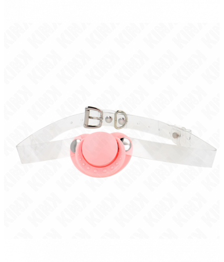 KINK - PINK PACIFIER SHAPED GAG 5.5 x 4 CM ADJUSTABLE 43-60 CM