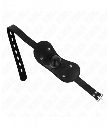 KINK - BALL GAG MOUTH MASK WITH LOCK ADJUSTABLE 42-60 CM