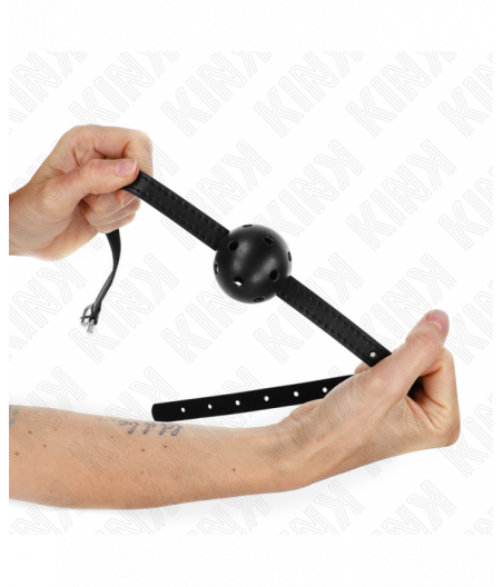 KINK - SIMPLICITY BLACK BREATHABLE BALL 4.5 CM GAG 62 x 1.5 CM