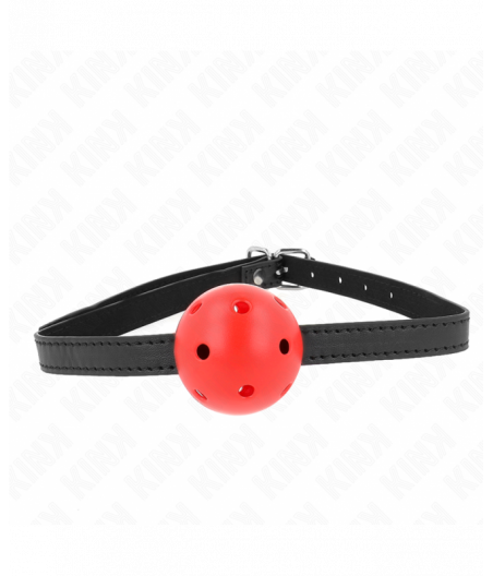 KINK - SIMPLICITY RED BREATHABLE 4.5 CM BALL GAG 62 x 1.5 CM