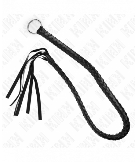 KINK - SNAKE WHIP WITH BLACK HAND RING 65 CM