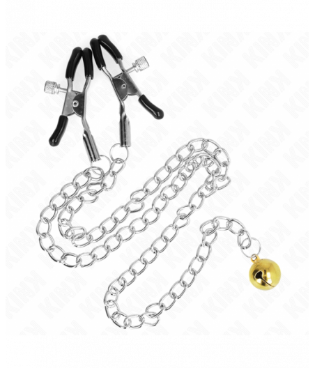 KINK - CHAIN NIPPLE CLAMPS WITH BELL 30 CM