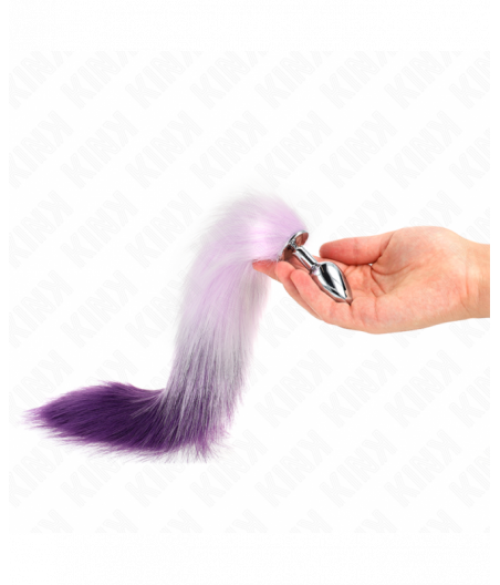 KINK - ANAL PLUG SIZE S 7 X 3 CM WITH SYNTHETIC TAIL 40 CM PURPLE