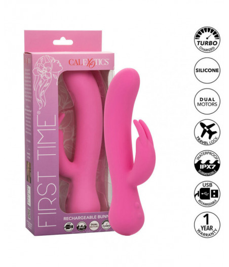 CALEXOTICS - FIRST TIME VIBRATOR RABBIT RECHARGEABLE PINK