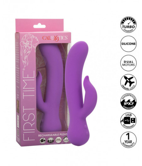 CALEXOTICS - FIRST TIME VIBRATOR PLEASER RECHARGEABLE PURPLE