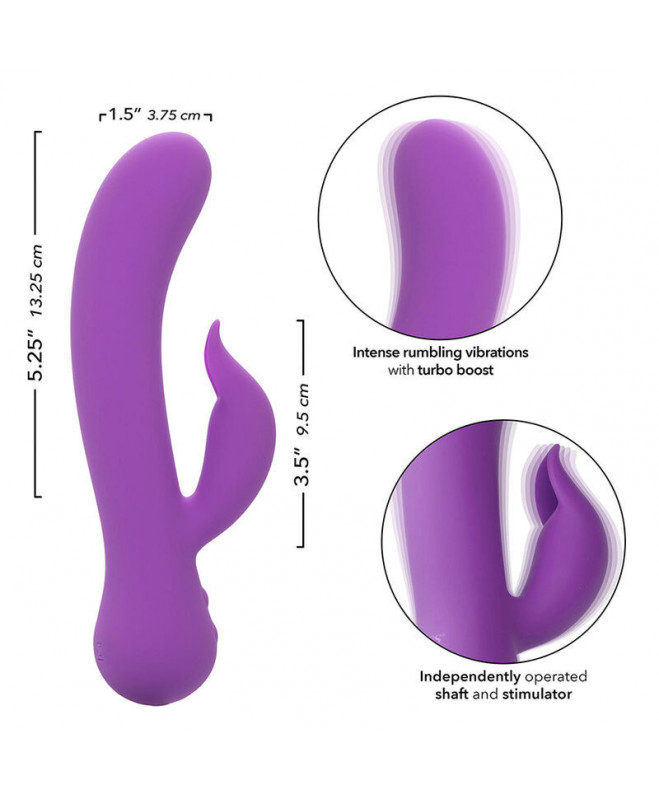 CALEXOTICS – PIRMĄ KARTĄ VIBRATOR PLEASER PAKRAUJAMA PURPURA 7