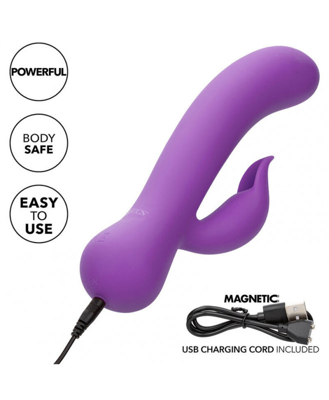 CALEXOTICS – PIRMĄ KARTĄ VIBRATOR PLEASER PAKRAUJAMA PURPURA 8