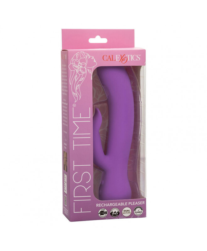 CALEXOTICS – PIRMĄ KARTĄ VIBRATOR PLEASER PAKRAUJAMA PURPURA 10