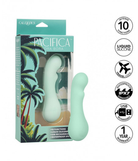 CALEXOTICS - PACIFICA BORA BORA ESTIMULATOR G SPOT 10 VIBRATIONS AQUA