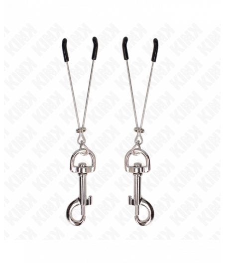 KINK - THIN HOOK NIPPLE CLAMP SILVER 7 CM