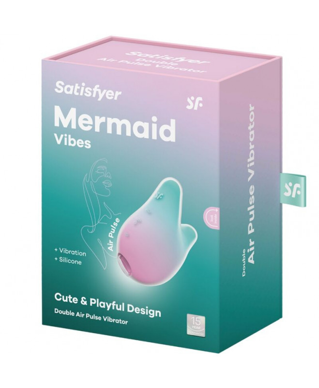 SATISFYER – MERMAID VIBES STIMULIATORIUS IR VIBRATORIAUS MĖTŲ IR ROŽINĖ 5