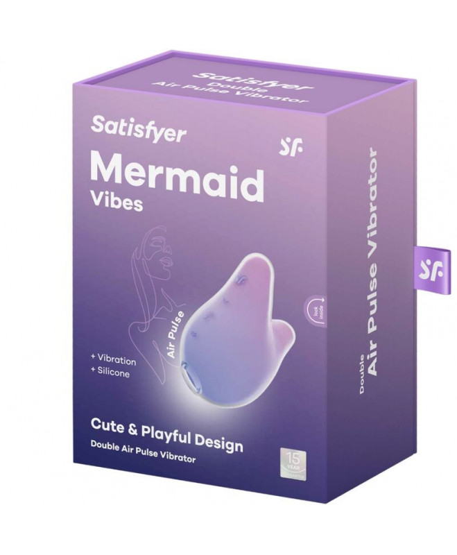 SATISFYER – MERMAID VIBES STIMULIATORIUS IR VIBRATORIAUS VILETINĖ IR ROŽINĖ 6