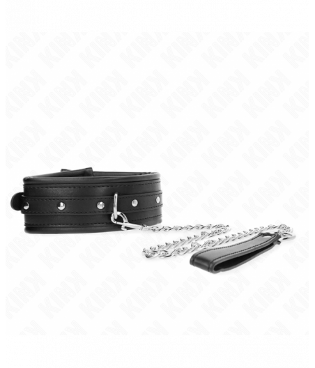 KINK - NECKLACE WITH SHINY BUCKLE STRAP 65 CM 48.5 CM X 5.3 CM