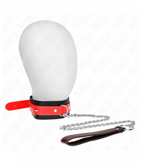 KINK - NECKLACE WITH RED STRAP 65 CM AJUSTABLE 36-43 CM X 5 CM