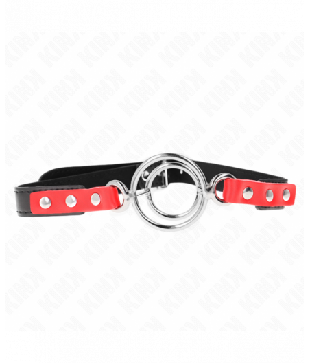 KINK - GAG WITH MULTIPLE O-RINGS 4 / 4.8 CM RED 38 X 56 CM