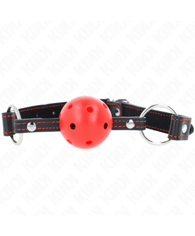 KINK – tuščiaviduris kietas RED BALL GAG MODELIS 2 65 x 2,5 CM