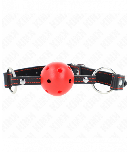 KINK - HOLLOW HARD RED BALL GAG MODEL 2 65 x 2.5 CM