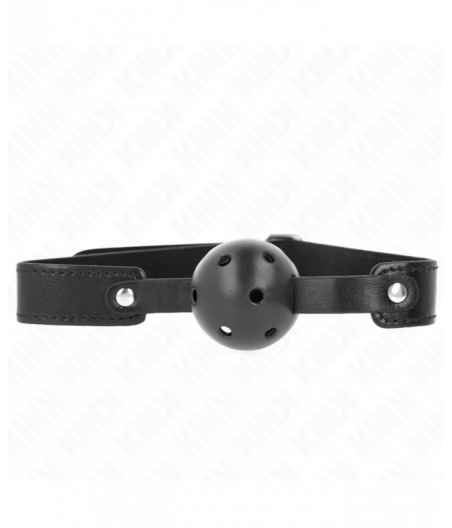 KINK - BLACK BREATHABLE BALL 4.5 CM GAG 65 x 2.5 CM