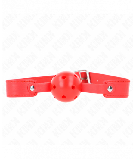 KINK - RED BREATHABLE BALL 4.5 CM GAG 65 x 2.5 CM