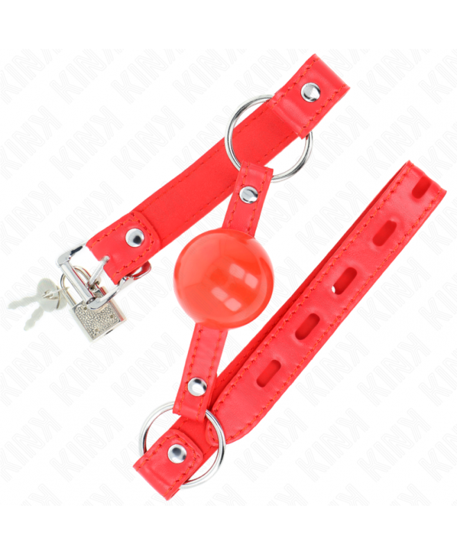 KINK - TPE BALL 4 CM GAG SU ROJO LOCK 60 x 2 CM 2