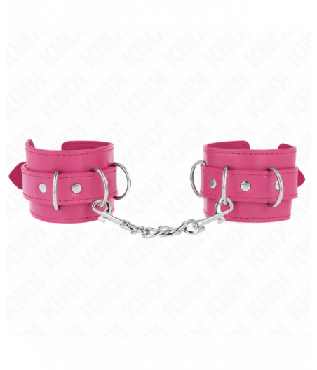 KINK - 3 D-RING WRIST RESTRAINTS ADJUSTABLE PINK 17.5-25 CM X 6 CM