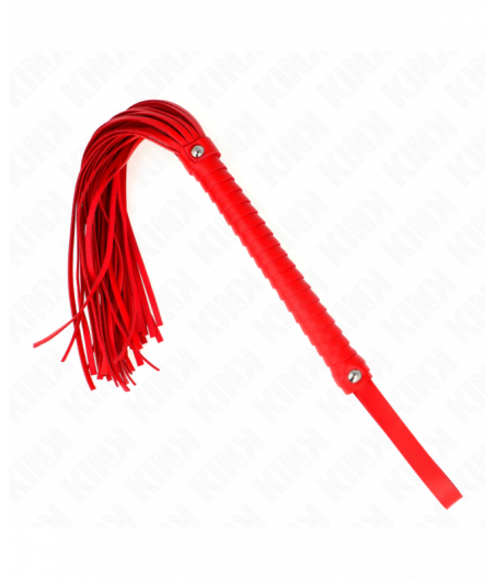 KINK - WHIP WITH RED TEXTURED HANDLE 48.5 CM