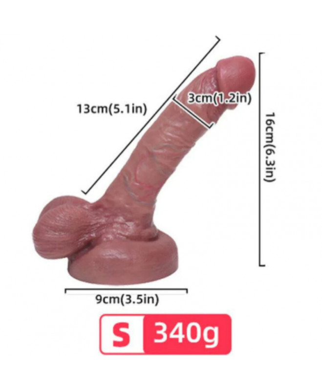 ARMONY - REALISTIC SKYSTOS SILIKONINIS DILDO 13 CM 2