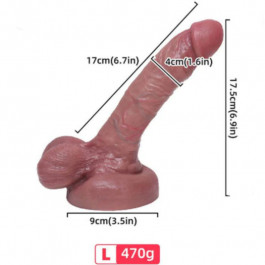 ARMONY - REALISTIC SKYSTOS SILIKONINIS DILDO 17 CM