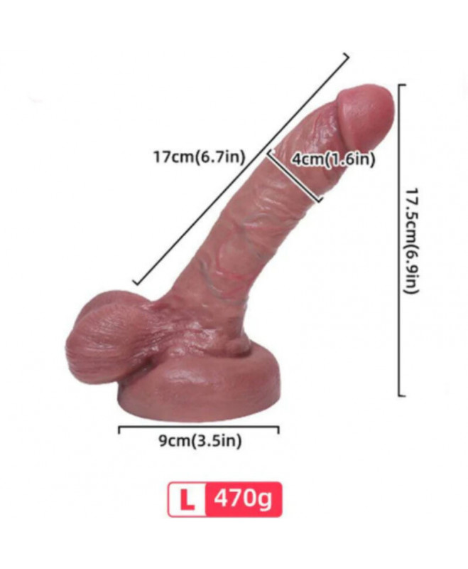 ARMONY - REALISTIC SKYSTOS SILIKONINIS DILDO 17 CM