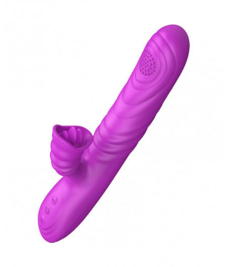 ARMONY - ANGELIA MULTIFUNCTION VIBRATOR WITH STIMULATING TONGUE VIOLET HEAT EFFECT