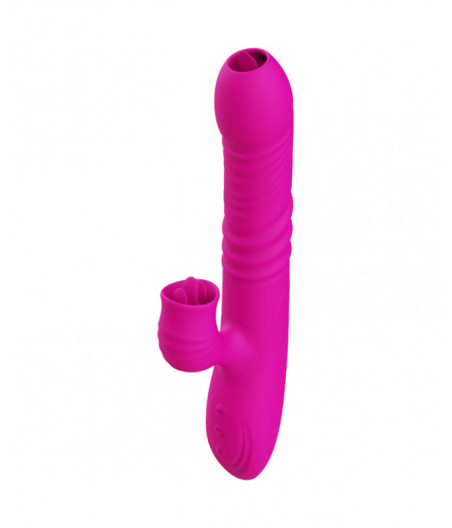 ARMONY - FANNY MULTIFUNCTION DOUBLE TONGUE VIBRATOR FUCHSIA HEAT EFFECT