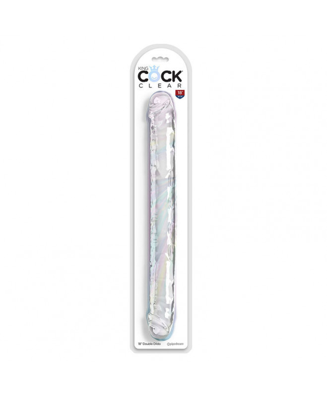 KING COCK – DOUBLE TROUBLE DOUBLE DILDO 46 CM CLEAR 4