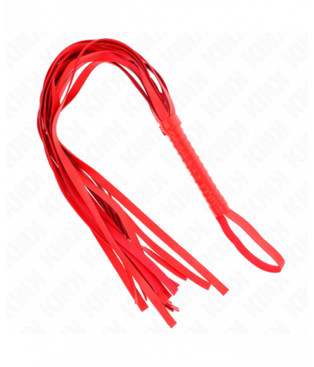 KINK - RED SHORT HANDLE LONG TAIL WHIP 70 CM