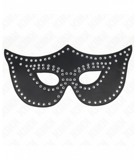 KINK - LEATHERETTE MASK WITH RIVETS MODEL 2 30 x 12 CM