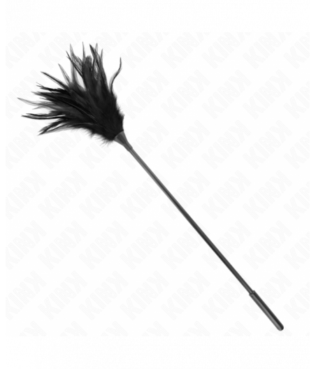 KINK - MULTIPLE BLACK TICKLE FEATHERS 45 CM