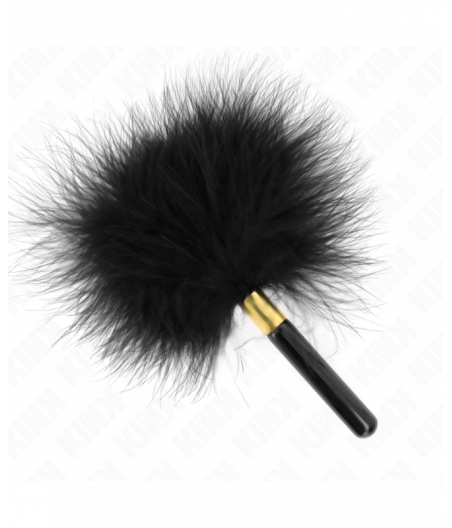 KINK - BLACK GOLD METAL TICKLE FEATHERS 18 CM