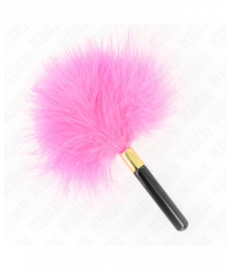 KINK - FUCHSIA GOLD METAL TICKLE FEATHERS 18 CM