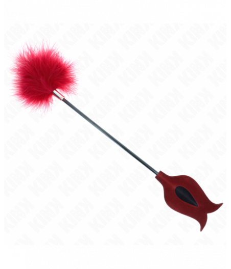 KINK - TICKLE FEATHERS WITH ROSE-SHAPED PADDLE 8 CM