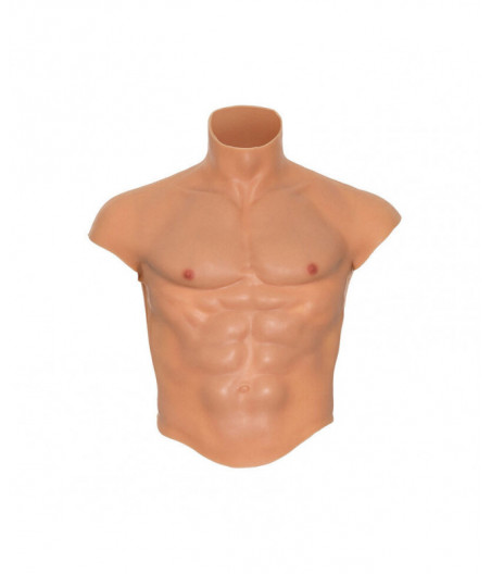 HIDDEN DESIRE - ALTER EGO SILICONE MALE TORSO SHIRT WITH ABS FLESH