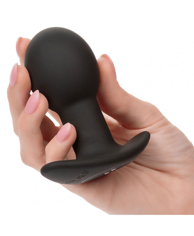 CALEXOTICS – AKMENŲ DUGNIO ANALINIS KAIŠTUKAS 10 VIBRATIONS SILICONE BLACK 6