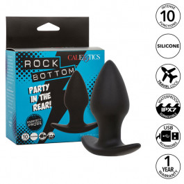 CALEXOTICS – ROCK BOTTOM PERFECT ANAL PPLG 10 VIBRATIONS SILICONE BLACK